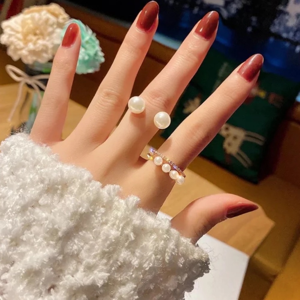 Twink Twink Pearl Ring Set